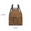 Garden Tool Apron Canvas Adjustable Waist Tool Apron