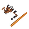Mini Aluminum Pocket Pen Fishing Rod Pole + Reel Purple
