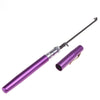 Mini Aluminum Pocket Pen Fishing Rod Pole + Reel Purple