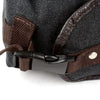 Men's Canvas Vintage Crossbody Satchel Shoulder Casual Messenger School Book Bag Black
