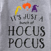 Halloween Letter Print Tee Tops - Gray