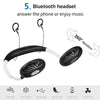 Hand Free Bluetooth Headset with Fan - Black