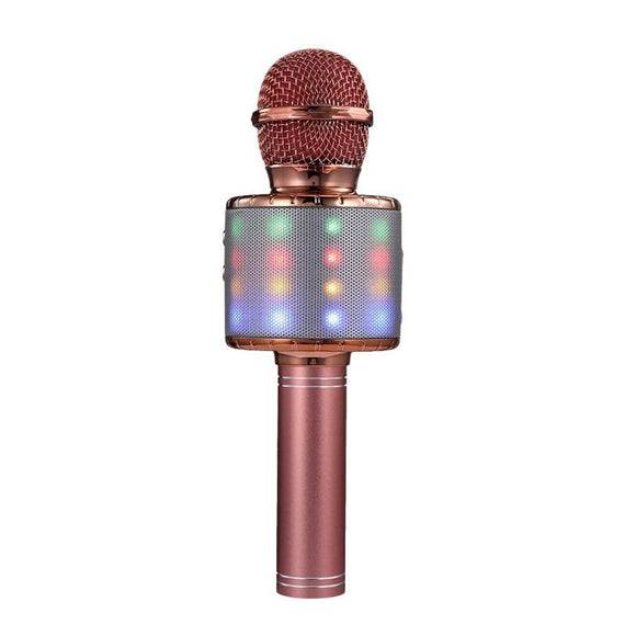 Handheld Portable Karaoke Bluetooth Microphone - Pink