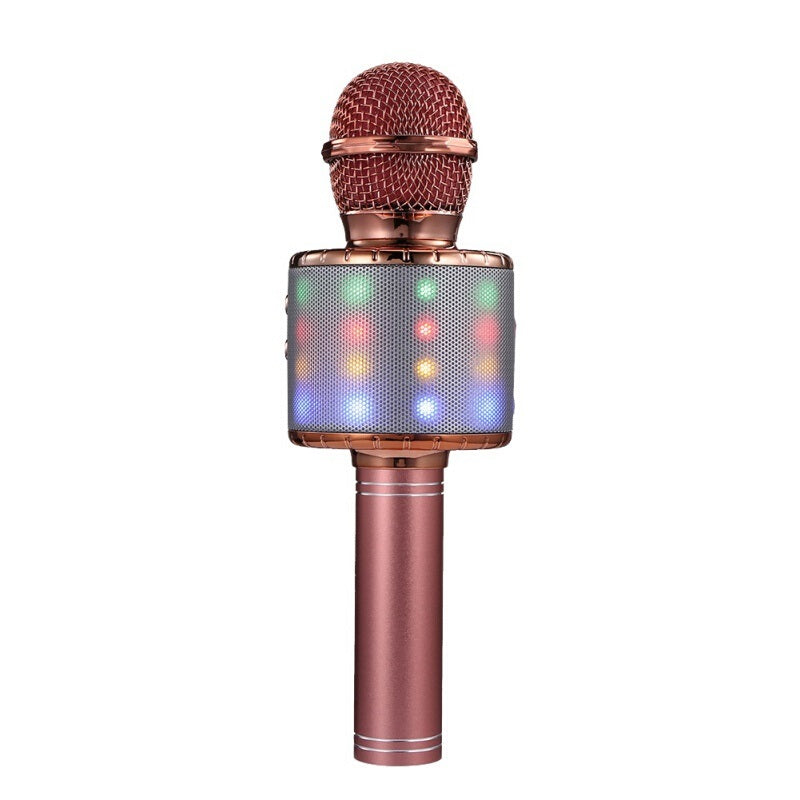 Handheld Portable Karaoke Bluetooth Microphone - Pink