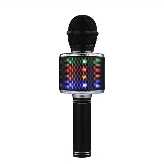 Handheld Portable Karaoke Bluetooth Microphone - Black
