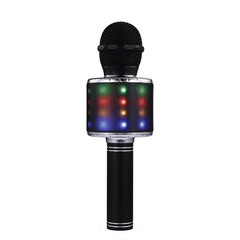 Handheld Portable Karaoke Bluetooth Microphone - Black