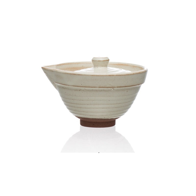 Handmade White Ceramic Gongfu Tea Gaiwan 100ml 3.38 oz