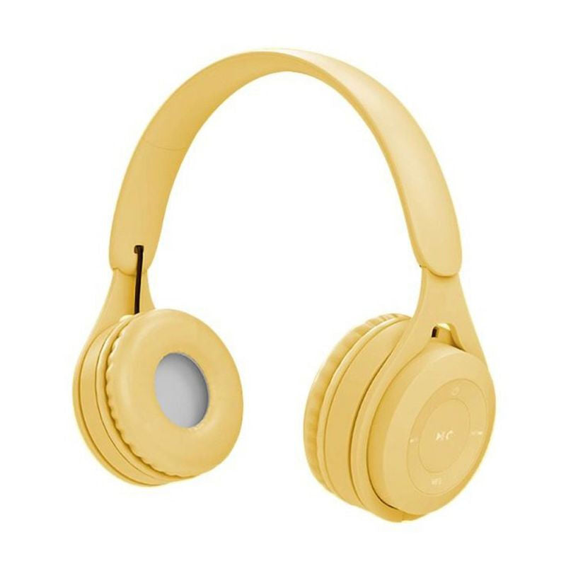 Hifi Premium Wireless Bluetooth Headphones - أصفر