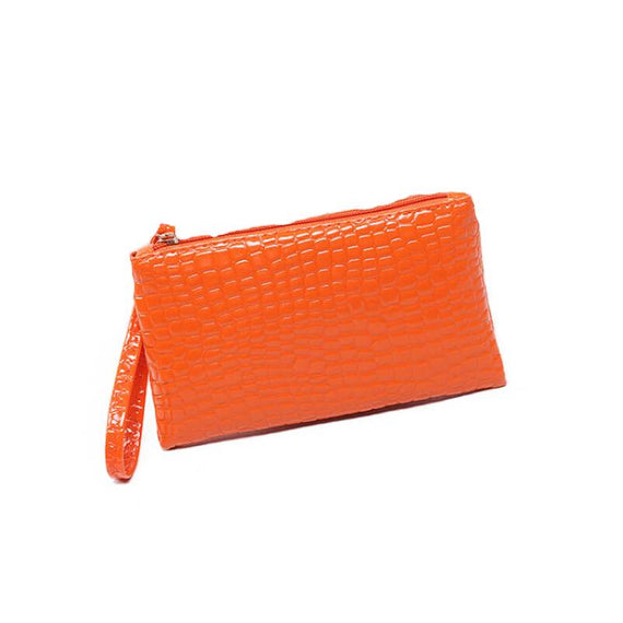 High Quality Crocodile Lines Hand Bag - Orange