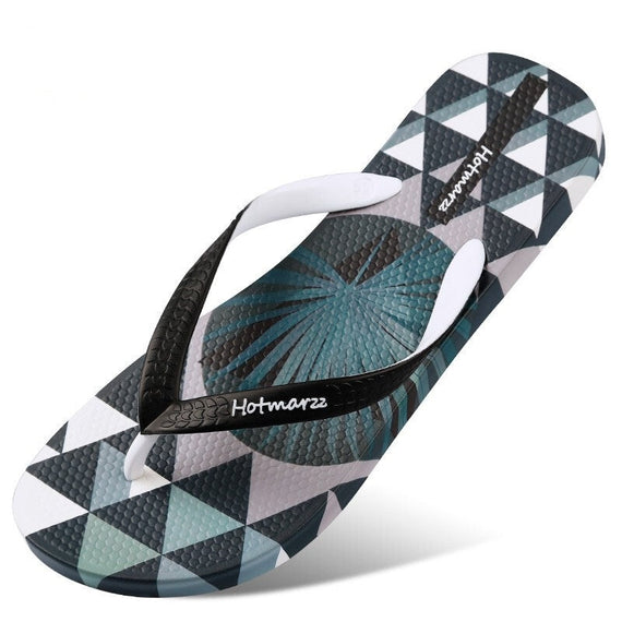 Hotmarzz Men's Summer Flip-Flops - Green