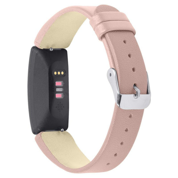 حزام معصم رفيع عالي الجودة من الجلد - وردي