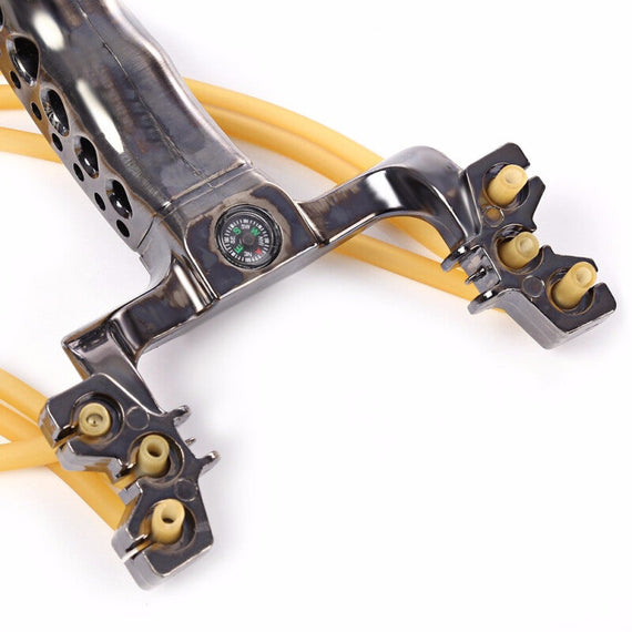 Hunting Premium Rubber Band Slingshot - Black