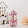 Luxury Dream 3-Horse Rotating Carousel Merry-go-round Windup Music Box