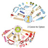 Musical Toys Percussion Instruments Band Rhythm Kit for Kids Children Toddlers with Tambourine Wooden Guiro Handbells Maracas Small Trumpet Harmonica