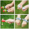 Musical Toys Percussion Instruments Band Rhythm Kit for Kids Children Toddlers with Tambourine Wooden Guiro Handbells Maracas Small Trumpet Harmonica
