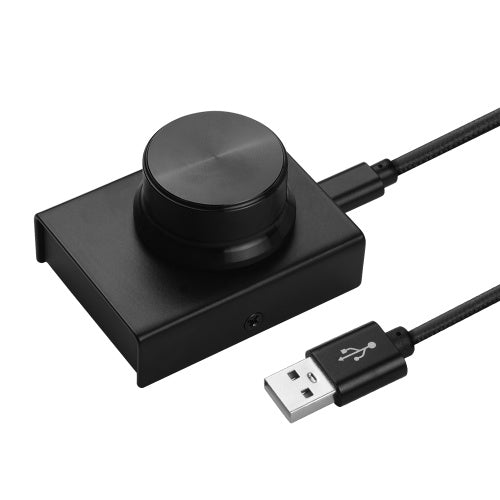 مقبض التحكم في مستوى الصوت USB جهاز ضبط مستوى الصوت للكمبيوتر يدعم وظيفة كتم الصوت مع كابل USB لأنظمة Win XP/Vista/7/8/10/ Mac