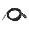 Muslady USB Guitar Cable USB Interface Male to 6.35mm Mono Male Electric Guitar Converter Cable Guitar Computer Connector Cord Adapter Cables