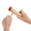 Wooden Guiro Shaker Baby Kid Child Early Educational Musical Instrument Rhythm Beats Toy Tool Percussion with  Mallet