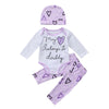 Infant Long Sleeve Romper Bodysuit- Light Purple
