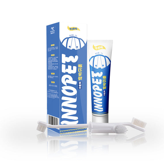 InnoPet Toothpaste Toothbrush Set - White