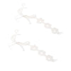 Cotton Thread Crochet Foot Chain Bracelet Anklet Flowers Beach Barefoot Sandal White