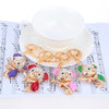 Fashional Jewelry Hollow Shinning Rhinestone Aureate Koala Pendant Key Ring Key Chain