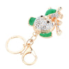 Fashional Jewelry Hollow Shinning Rhinestone Aureate Koala Pendant Key Ring Key Chain