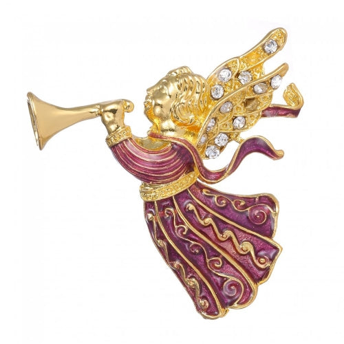 بلينغ بلينغ عيد الميلاد سانتا كلوز بروش كريستال راينستون ذوي الياقات