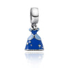 Romacci S925 Sterling Silver Princess Drigness Princess Dress Pendant Bead Modeled for 3mm DIY Lucky Charm Bracelet