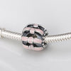 Romacci S925 Sterling Silver Cute Enamel Christmas Charm Bead for DIY Bracelet