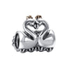 Romacci Charm Snowflake S925 Sterling Silver Diamond Bead for 3mm DIY Bracelet