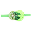 9Pcs Colorful Sweet Style Rose Flowers with Bead Crystal Headband Hairband Headwear Accessories for Girls Kids Infants Baby