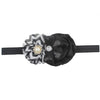 9Pcs Colorful Sweet Style Rose Flowers with Bead Crystal Headband Hairband Headwear Accessories for Girls Kids Infants Baby