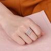 JURE 925 Sterling Silver Ring Zirconia Wedding Engagement Ring Proposal Bridal Halo Replacement