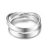 JURE 925 Sterling Silver Ring Zirconia Cross-shaped Wedding Engagement Ring Proposal Bridal Halo Replacement