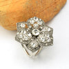 Fashion Zinc Metallic Rhinestone Crystal Scarf Shawl Buckle Brooch Pin Clip Ring for Women Gift