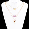 New Fahion Hot Multilayer Gold Plated Statement Necklace Choker Pendant Jewelry for Women Gift Girls