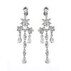 Dazzling Zinc Alloy Rhinestone Crystal Pendant Women's Necklace and Earrings Jewelry Set for Wedding Party