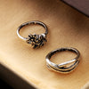 4 Pcs Fashion New Hot Vintage Retro Anti-silver Plated Knuckle Finger Ring Set Jewelry Accessories for Women Girls Party Band