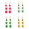 Fashion Popular Classic Bohemian Wire Curled Balls Line Ear Drop Earrings for Women Travel Jewelry Gift