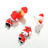 Handmade Cute Snowman Ear Studs