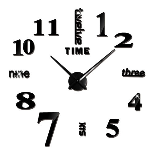 ساعة الحائط DIY ساعة ثلاثية الأبعاد ساعة الحائط