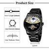 FORSINING 339 Tourbillon Moon Phase Wind-up Movement Mechanical Men Watch