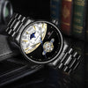 FORSINING 339 Tourbillon Moon Phase Wind-up Movement Mechanical Men Watch