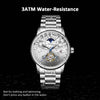 FORSINING 339 Tourbillon Moon Phase Wind-up Movement Mechanical Men Watch
