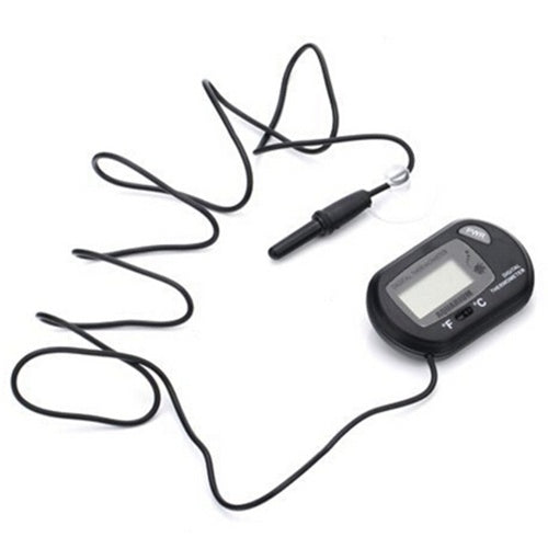 ميزان حرارة رقمي لحوض السمك، مستشعر شاشة LCD