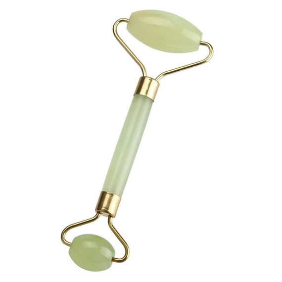 Jade Roller Facial Massager Beauty Device - Green
