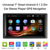 شاشة لمس عالية الدقة مقاس 7 بوصات تعمل بنظام Android 5.1 و2 Din ونظام تحديد المواقع العالمي (GPS).
