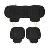 3Pcs Car Seat Cover Breathable Bamboo Pad Mat PU Leather for Auto Chair Cushion
