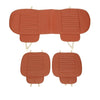 3Pcs Car Seat Cover Breathable Bamboo Pad Mat PU Leather for Auto Chair Cushion